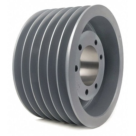 Tb Woods 5V1326 - 1 in to 3-15/16 in Quick Detachable Bushed Bore 6 Groove V-Belt Pulley 13.2 in OD