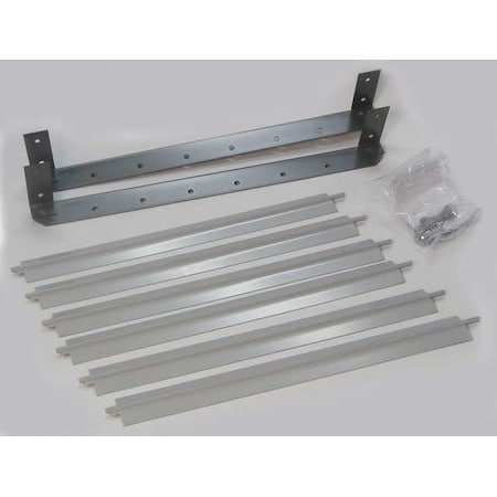 Dayton 5ZKD9 - Vertical Louver Kits,13-1/8" H,Gray