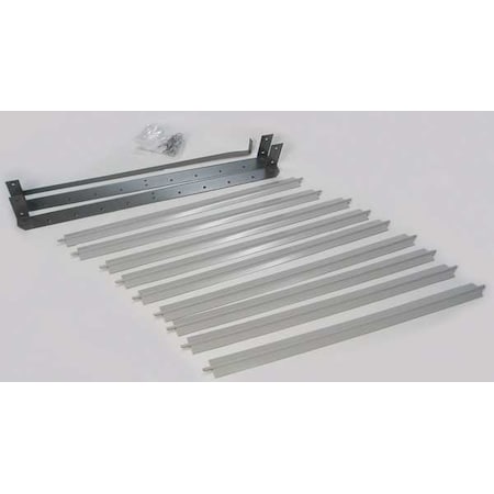 Dayton 5ZKD1 - Vertical Louver Kits,Gray,21-11/16" H
