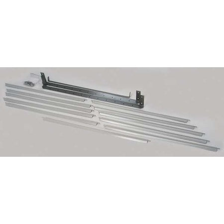Dayton 5ZKD6 - Vertical Louver Kits,Gray,24-3/16" H