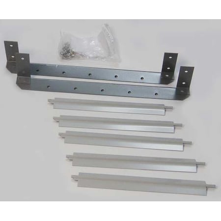 Dayton 5ZKC2 - Vertical Louver Kits,Gray,12-15/16" H