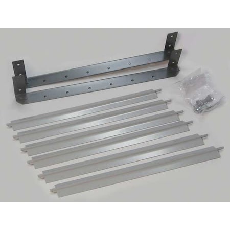 Dayton 5ZKC4 - Vertical Louver Kits,Gray,15-7/16" H