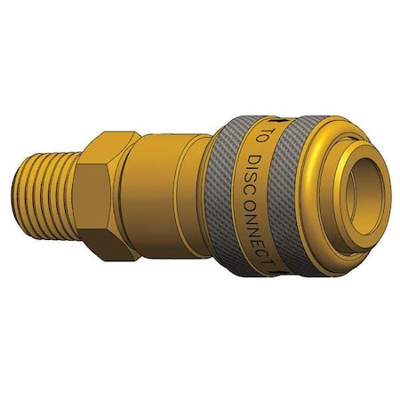 Dixon 3DM3-B - Male to Indust. Coupler,(M)NPT,3/8,Brass