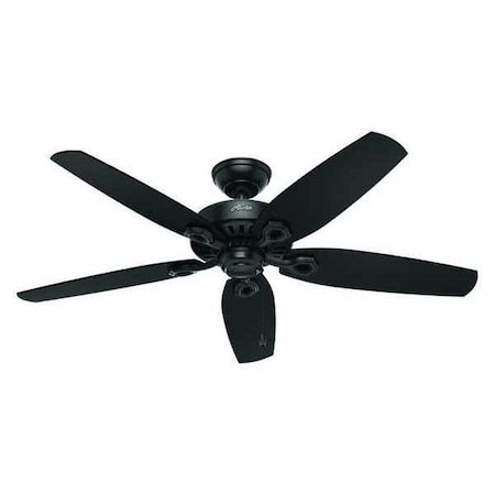 Hunter 53294 - Indoor/Outdoor Ceiling Fan, 52 In Blade Dia, 5 Blades, 3 Speeds, 120, Matte Black
