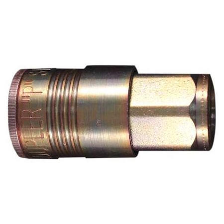 Milton S-1805 - P Style Coupler, 3/8 in FNPT, Steel
