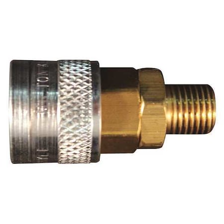 Milton S-756 - M Style Push Type Coupler,1/4" MNPT