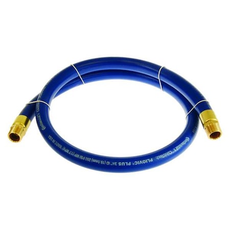 Continental PLB07525-03-11 - 3/4" x 3 ft PVC Coupled Multipurpose Air Hose 250 psi BL