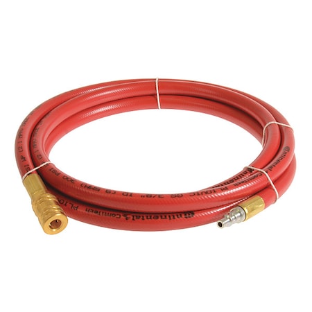 Continental PLR05030-05-51 - 1/2" x 5 ft PVC Coupled Multipurpose Air Hose 300 psi RD