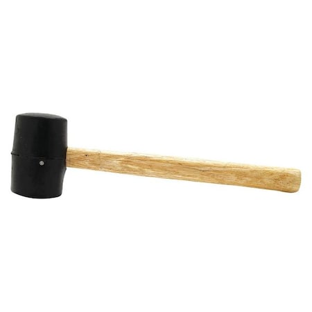 Performance Tool 1129 - Wood Handle Rubber Mallet,8 oz.