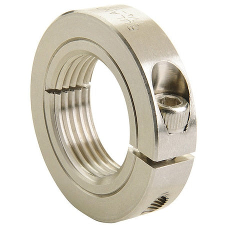 Ruland TCL-8-20-SS-LH - Shaft Collar, LH Thread, 1/2"x20, 303 SS, Bore Dia.: 1/2"-20