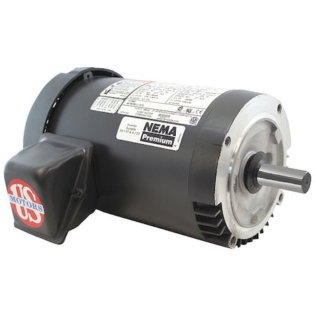 U.S. Motors U32P2DCR - Three-Phase General Purpose Motor, 1 1/2 HP, 145 TC Frame, 208-230/460 V AC Voltage