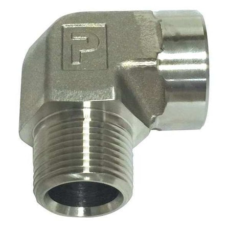 Parker 1/2 CD-SS - Hydraulic Hose Adapter,1" L,3000 psi