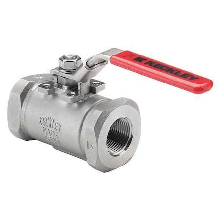 Keckley BVS6THFSSPGSL-025 - 1/4" FNPT Stainless Steel Ball Valve Inline