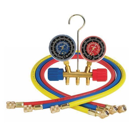 Robinair 40153 - Manifold Gauge Set,3 ft Hose,2 Valves