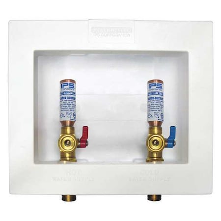 Water-Tite 85716 - Washing Machine Outlet Box w/Hammer Arrester 1/2" PEX