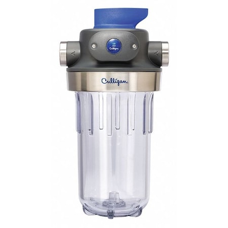 Culligan WH-HD200-C - Filter Housing,155/8in H,83/8in Dia,Clear