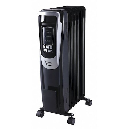 Dayton 53TY91 - Portable Electric Heater, 1500 W, 120 V AC, 1 Phase, 5118 Btu H, Non-Oscillating