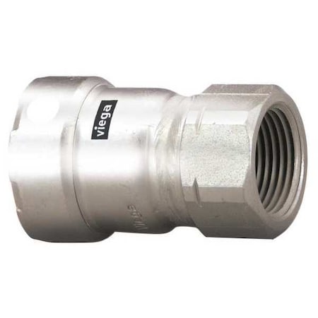 Viega 95260 - Strt, SS, Press-fit 1/2 in, FNPT 1/2 in