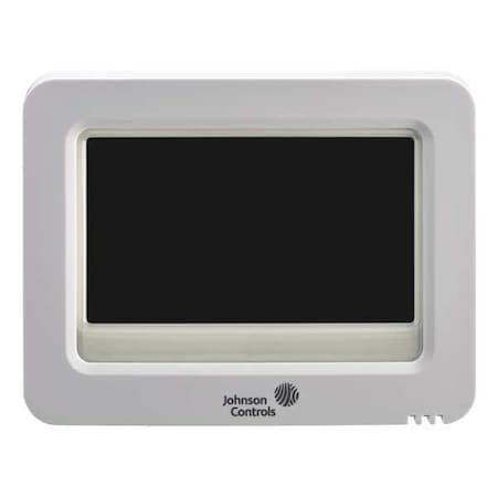 Johnson Controls T9180 - High-Resolution Color Touch Screen Digital Room Thermostat, 7 Programs, 4 H, 2 C, Wall Mount, 24 VAC