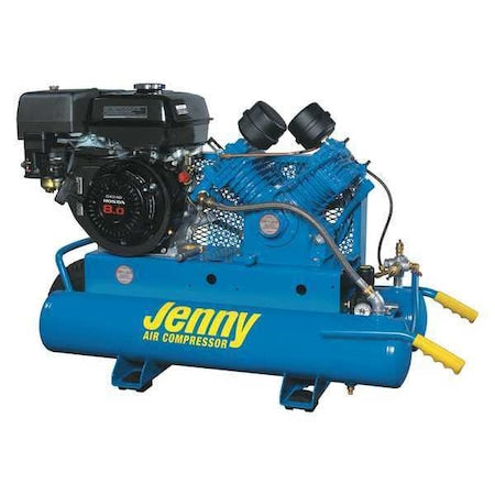 Jenny G9HGA-8P - Portable Gas Air Compressor,1 Stage,9 hp