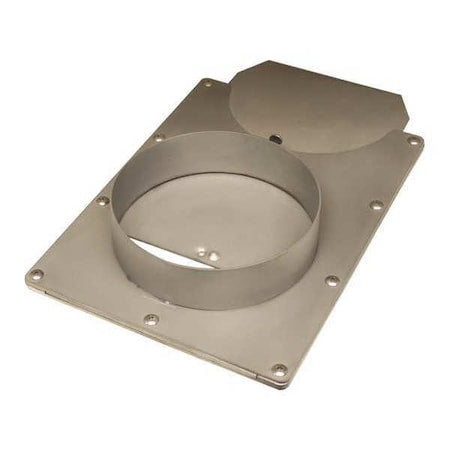 American Blower Supply BGSS05C - Blast Gate, 304 Stainless Steel, 20 in W, 9 1/2 in L