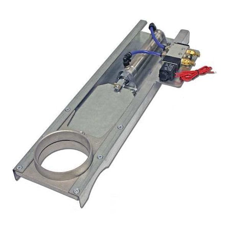 American Blower Supply BGPN06 - Blast Gate, Cast Aluminum Body, Galvanized Steel Gate, 7 7/64 in W, 27 13/16 in L