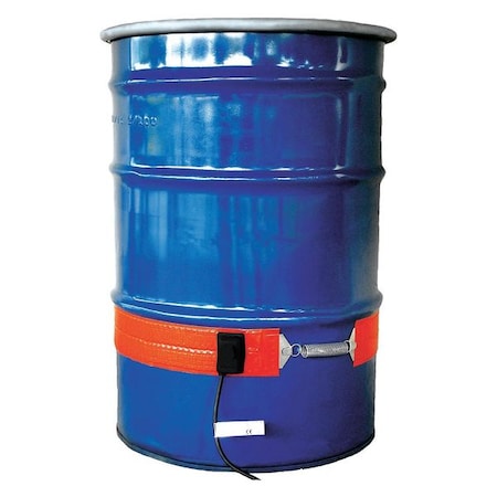 Briskheat DHCS15R - Drum/Pail Heater, Silicone Rubber, 120 VAC, 55 Gallon, 1200 W, 70"Lx4"W