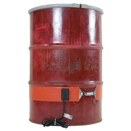 Briskheat DHCS11R - Drum/Pail Heater, Silicone Rubber, 120 VAC, 15 Gallon, 700 W, 44"L x 4"W
