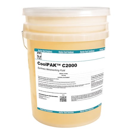 Coolpak CPC2000-5G - Cutting Oil, 5 gal, Pail, Clear Yellow
