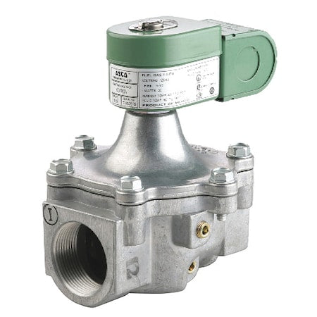 Asco K3A782V - Solenoid Valve, 2-Way, 2-Position, Normally Closed, 1-1/2 in Pipe Size, 120/60 V AC, Medium Pressure
