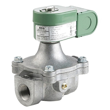 Asco K3A682V - Solenoid Valve, 2-Way, 2-Position, Normally Closed, 1-1/2 in Pipe Size, 120/60 V AC, High Pressure