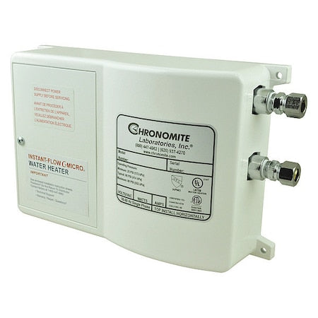 Chronomite CM-20L/277 110F - Electric Tankless Water Heater, Undersink, Single Phase
