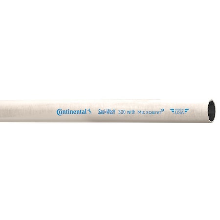 Continental CRX050-25-G - Washdown Hose,1/2" ID x 25 ft.,White