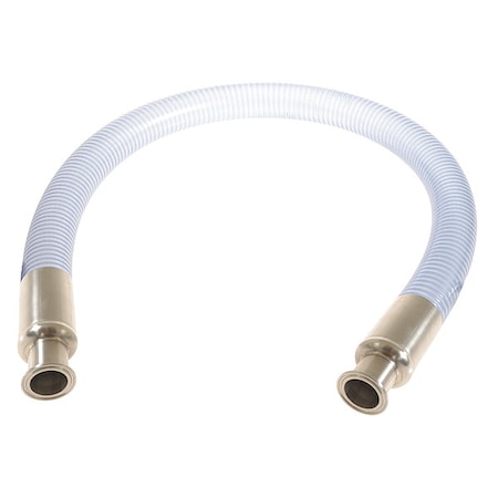 Continental NTF100-10TC-G - Food Grade Hose,1" ID x 10 ft.,Clear