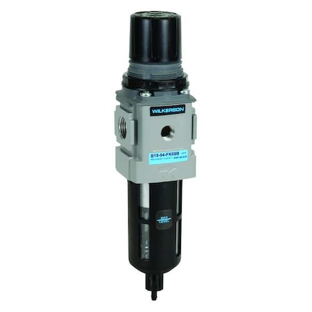 Wilkerson B18-02-FK00B - Filter-Regulator, Particles/Water Removal, Max. Temp.: 125 Degrees F