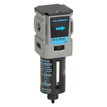 Wilkerson F08-02-SK00B - Compressed Air Filter,5 micron Rating