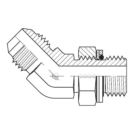 Adaptall 9058-0402 - Hose Adapter,1/4",JIC,1/8",BSPP
