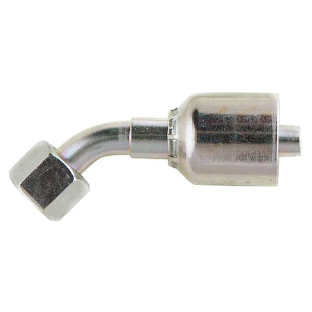 Parker 1CE43-8-4 - Crimp Fitting,45 deg.,1/4" I.D.,F,Metric