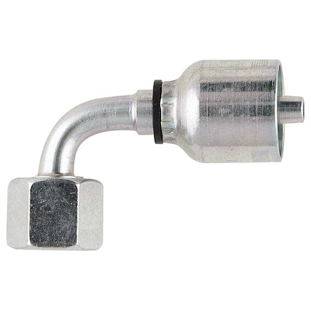 Parker 1CF43-15-8 - Crimp Fitting,90 deg.,1/2" I.D.,F,Metric