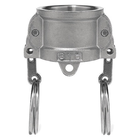 Usa Industrials BULK-CGF-339 - Cam and Groove Fitting, 304 SS, DC, 4" Coupler Dust Cap