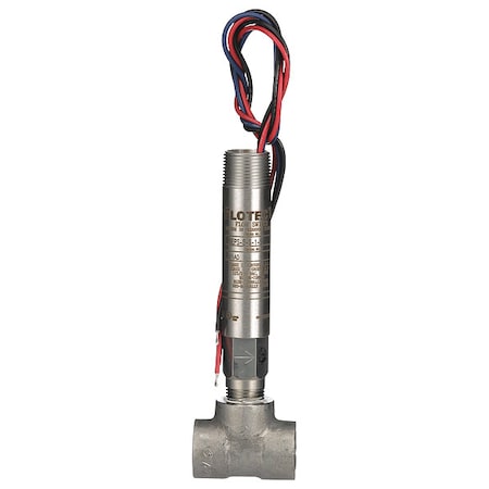 Dwyer Instruments V6EPS-S-S-1-S - Mini-size flow switch, stainless steel upper and lower body, 1/2" NPT, stainless steel tee.