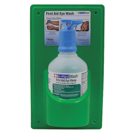 A-Med 5020-0272 - Eye Wash Station,Acrylic,Clear,16 oz.