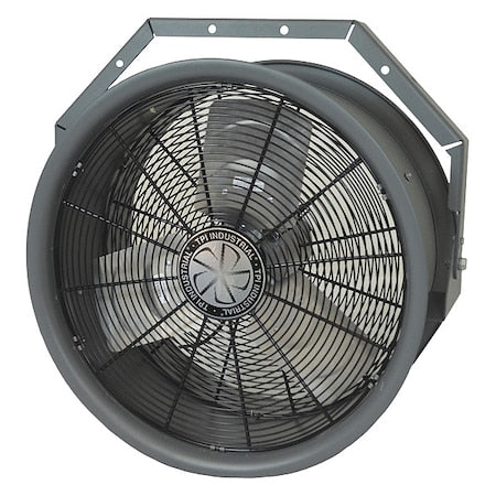 Fostoria HV-24-277 - High-Velocity Industrial Fan, 22 in Blade Dia, 3 Blades, 1 Speeds, 277 V AC, 23 5/8 in W
