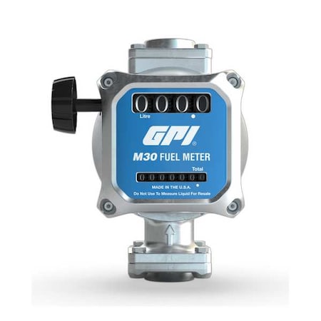 Gpi M30-L8N - Mechanical Flowmeter,1" Connection