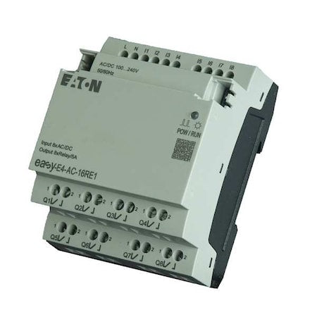 Eaton EASY-E4-AC-16RE1 - I/O Module, 8 Inputs, 8 Outputs