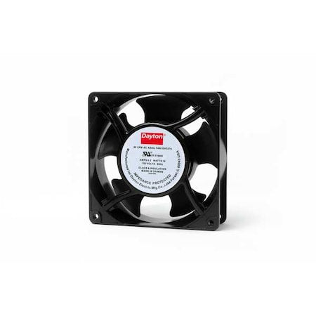 Dayton 55VD37 - Axial Fan, 4-11/16 in W x 4-11/16 in H x 1-1/2 in D, 99 cfm, 120 V AC, IP33, Aluminum
