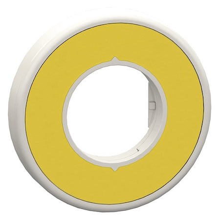 Schneider Electric ZBY9W2M101 - Legend Ring, Yellow/Yellow, Round