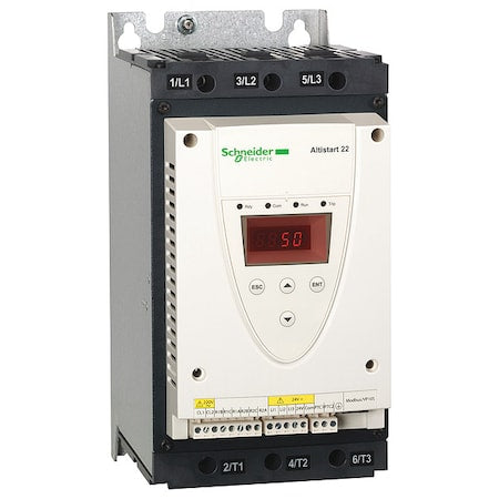 Schneider Electric ATS22D88Q - Soft Start,230 to 440 V AC,88 A