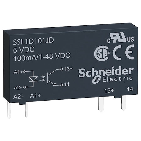 Schneider Electric SSL1D101JD - Solid State Relay, 1 Phase, Pin, Socket, Transistor