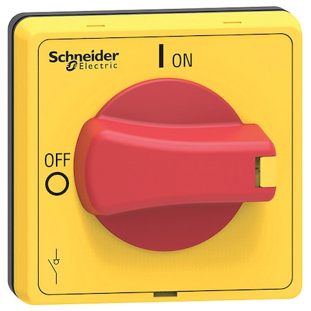 Schneider Electric VLSH4S5R - Rotary Handle, Red/Yellow, NEMA1/12/3 R/4/4 X